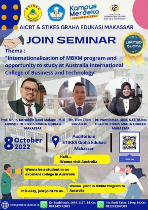 Seminar Internasional AICBT &amp; STIKes Graha Edukasi Makassar